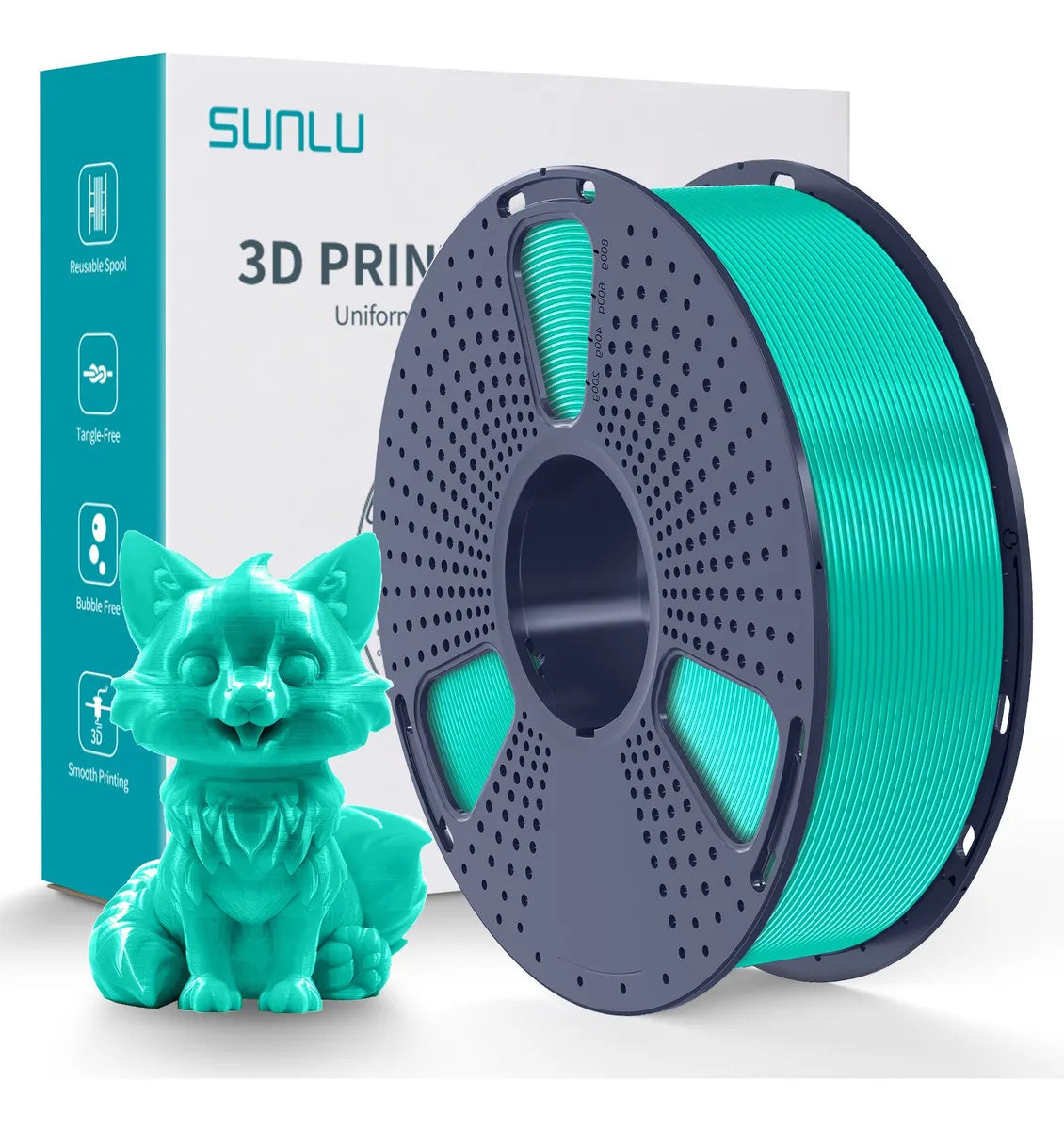 Filamento Sunlu PETG - Verde Aguamarina